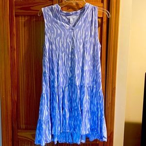Shirt blue dress